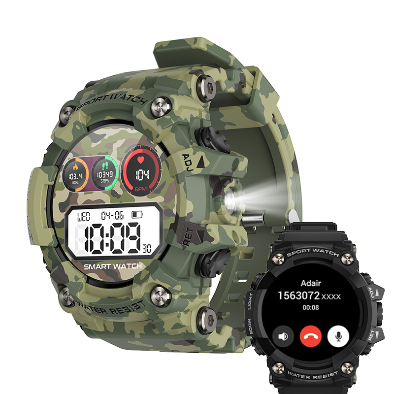 Outdoor Power Meter - Men's Outdoor Sports Smartwatch Bluetooth Call