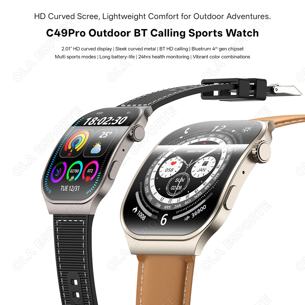 New Curved Screen Smart Watch  - đánh giá và giá Outdoor Power Meter
