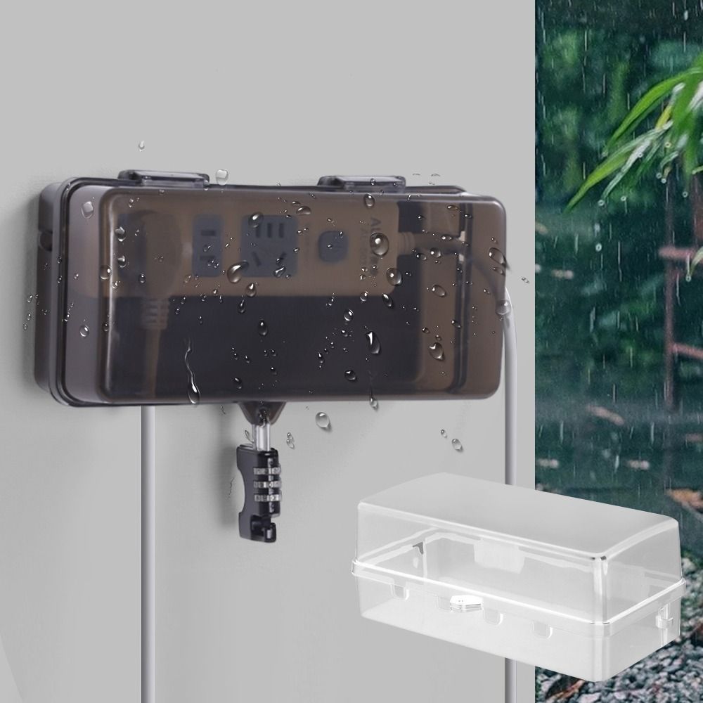 Portable Plastic Plug Box Wate - đánh giá và giá Outdoor Power Lead Cover
