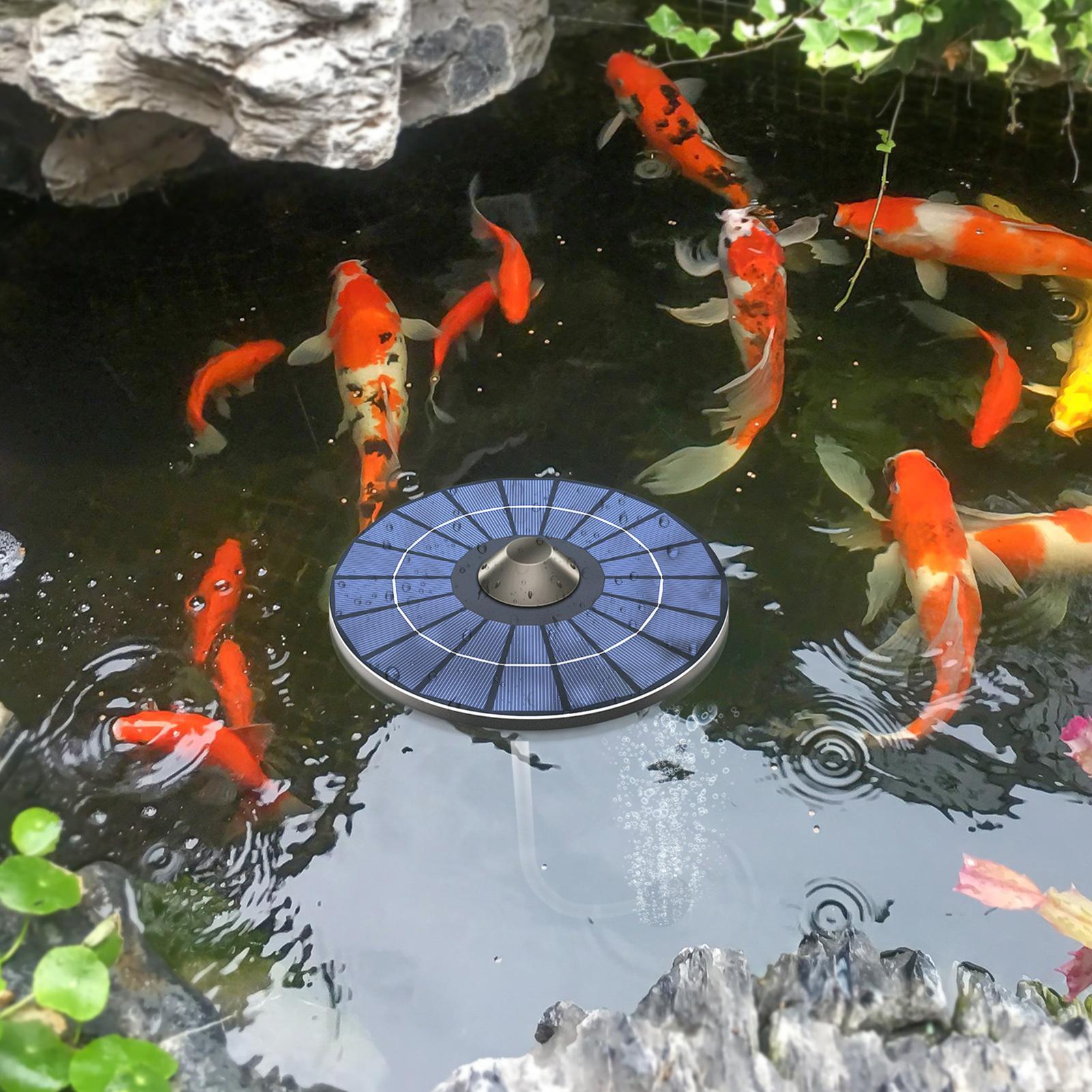 Solar-powered pond aerator pum - đánh giá và giá Outdoor Power Kit