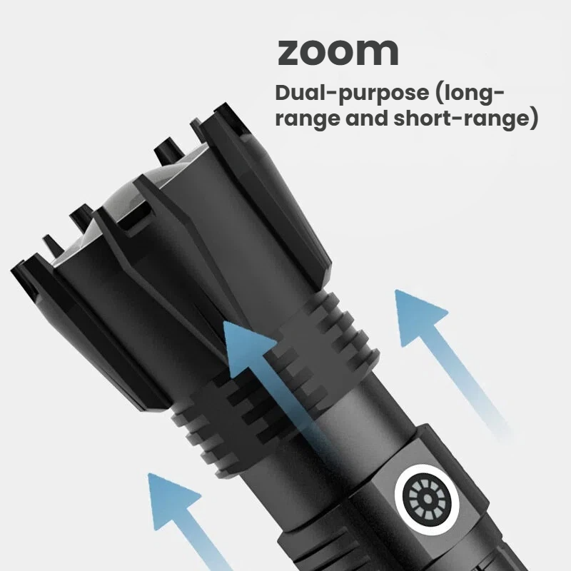 High-power P90 LED Flashlight  - đánh giá và giá Outdoor Power Meter