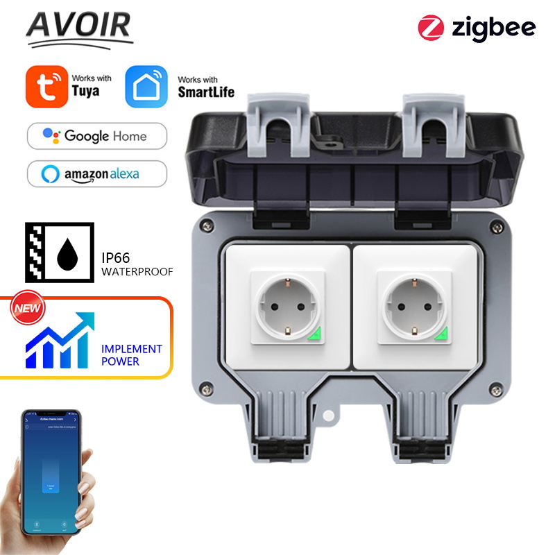 Avoir Tuya Zigbee Điện Ổ Cắm I - đánh giá và giá Outdoor Power Plus
