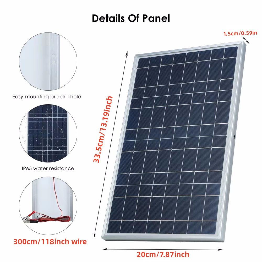 35W Solar Panel Kit Complete 1 - đánh giá và giá Outdoor Power Kit