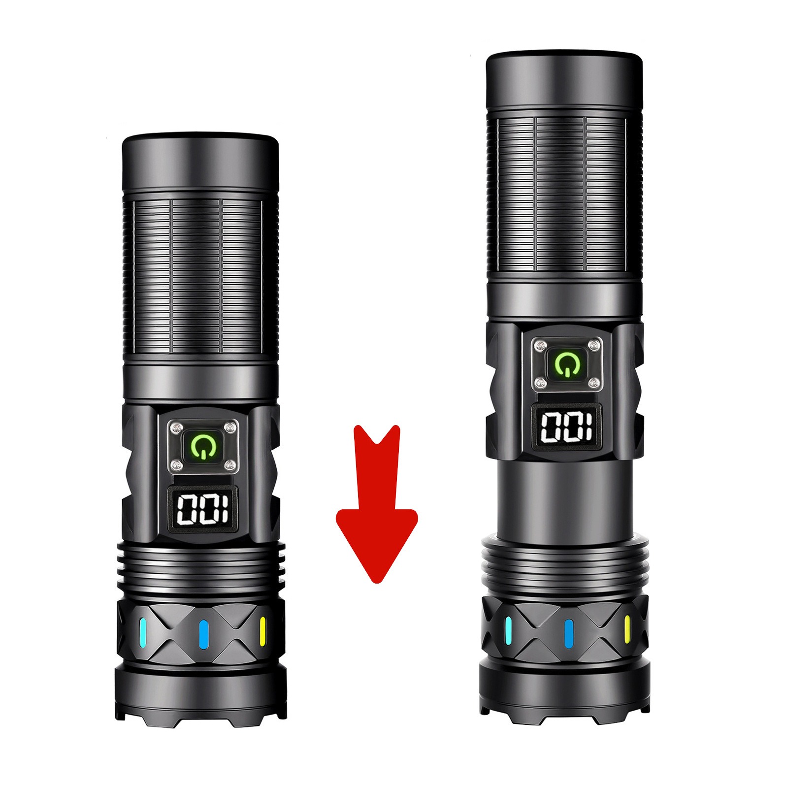 High Power LED Flashlight Tele - đánh giá và giá Outdoor Power Meter